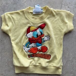 Vintage Sunday Comics Kids Yellow Cartoon Character shirt size 0-6months